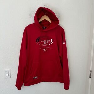 NFL Team Apparel 49ers Hoodie New Era Combine Authentic Men's Size Large Red